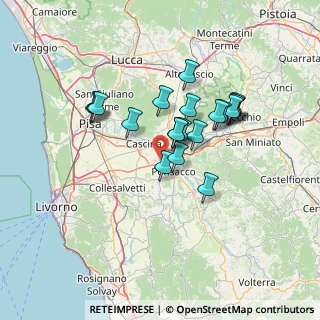 Mappa Via di Gello Est angolo, 56025 Pontedera PI, Italia (11.5365)