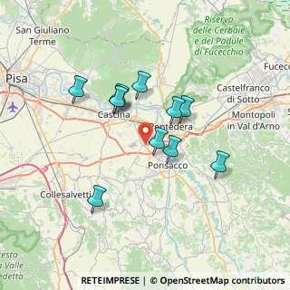 Mappa Via Emilia Romagna, 56025 Pontedera PI, Italia (6.01545)