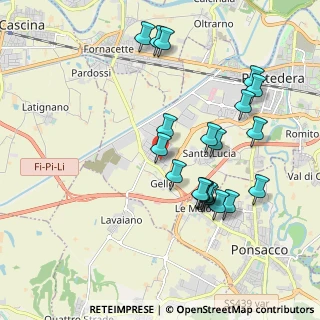 Mappa Via Emilia Romagna, 56025 Pontedera PI, Italia (2.0065)