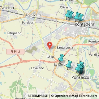 Mappa Via Emilia Romagna, 56025 Pontedera PI, Italia (3.11833)