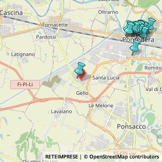 Mappa Via Emilia Romagna, 56025 Pontedera PI, Italia (3.54333)