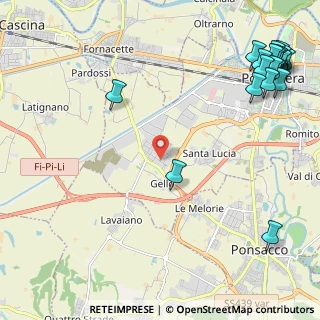 Mappa Via Emilia Romagna, 56025 Pontedera PI, Italia (3.449)