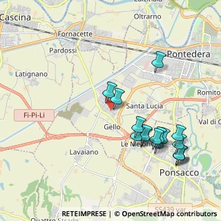 Mappa Via Emilia Romagna, 56025 Pontedera PI, Italia (2.255)