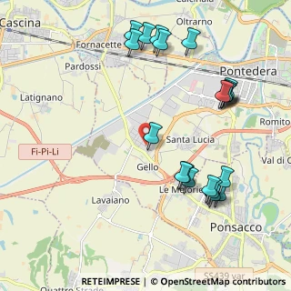 Mappa Via Emilia Romagna, 56025 Pontedera PI, Italia (2.439)