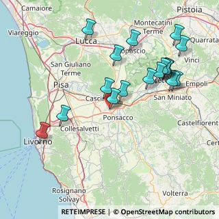 Mappa Via Emilia Romagna, 56025 Pontedera PI, Italia (17.43556)