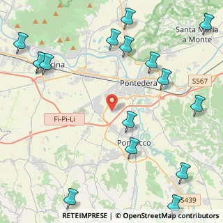 Mappa Via del Popolo, 56025 Pontedera PI, Italia (6.2825)