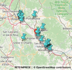 Mappa Via Roma, 50066 Reggello FI, Italia (14.51)