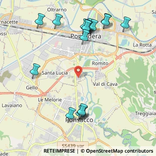 Mappa SGC Firenze - Pisa - Livorno, 56025 Pontedera PI, Italia (2.675)