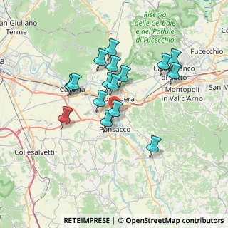 Mappa SGC Firenze - Pisa - Livorno, 56025 Pontedera PI, Italia (6.30625)