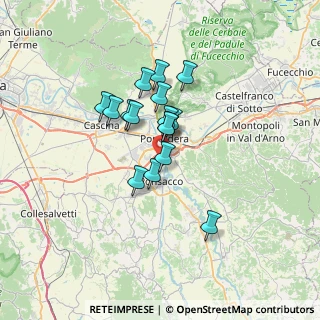 Mappa SGC Firenze - Pisa - Livorno, 56025 Pontedera PI, Italia (5.075)