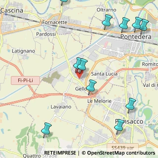 Mappa Via Friuli, 56025 Pontedera PI, Italia (2.89)