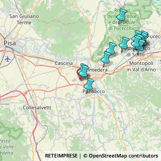 Mappa Via Friuli, 56038 Pontedera PI, Italia (10.41333)