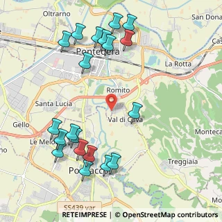 Mappa Pontedera, 56038 Ponsacco PI, Italia (2.516)