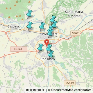 Mappa Via Valdera Sud, 56025 Pontedera PI, Italia (3.21273)