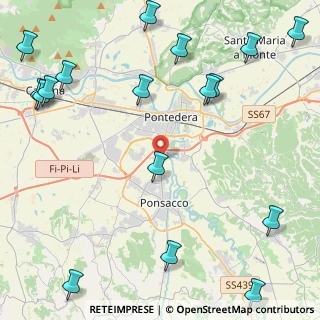 Mappa Via Valdera Sud, 56025 Pontedera PI, Italia (6.56941)