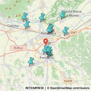 Mappa Via Valdera Sud, 56025 Pontedera PI, Italia (3.59)