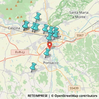 Mappa Via Valdera Sud, 56025 Pontedera PI, Italia (3.55417)