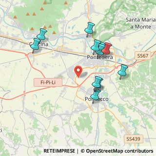 Mappa Via di Santa Lucia Sud, 56025 Pontedera PI, Italia (3.86727)