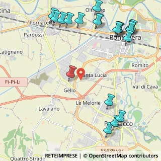 Mappa Via di Santa Lucia Sud, 56025 Pontedera PI, Italia (3.0575)
