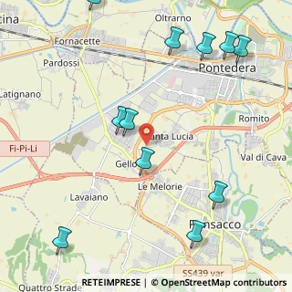 Mappa Via di Santa Lucia Sud, 56025 Pontedera PI, Italia (2.78545)