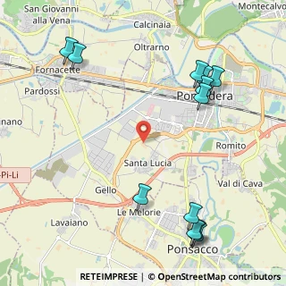 Mappa Via della Posta, 56025 Pontedera PI, Italia (2.8125)