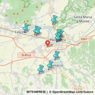Mappa Via della Posta, 56025 Pontedera PI, Italia (3.34182)
