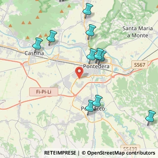 Mappa Via della Posta, 56025 Pontedera PI, Italia (5.34833)