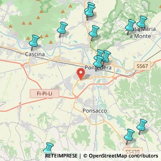 Mappa Via della Posta, 56025 Pontedera PI, Italia (6.07462)