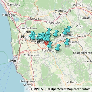 Mappa Via della Posta, 56025 Pontedera PI, Italia (8.684)