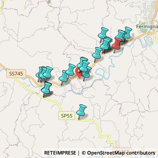 Mappa Via Ugo Foscolo, 61033 Fermignano PU, Italia (1.832)