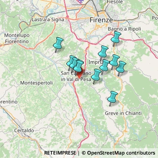 Mappa Via San Piero di Sotto, 50026 San Casciano in Val di pesa FI, Italia (5.48083)