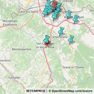 Mappa Via San Piero di Sotto, 50026 San Casciano in Val di pesa FI, Italia (10.9055)