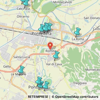 Mappa Romito, 56025 Pontedera PI, Italia (2.7775)