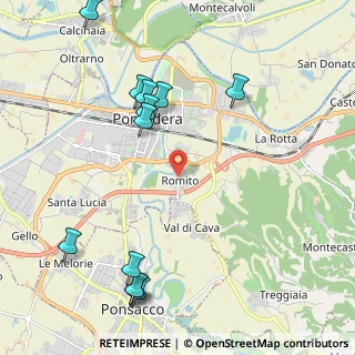 Mappa Via Yuri Gagarin, 56025 Pontedera PI, Italia (2.63667)