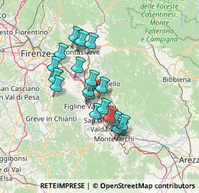 Mappa Località Fontanelli, 50066 Reggello FI, Italia (11.78)