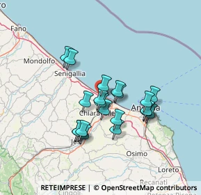 Mappa Via delle Querce, 60018 Montemarciano AN, Italia (11.6215)