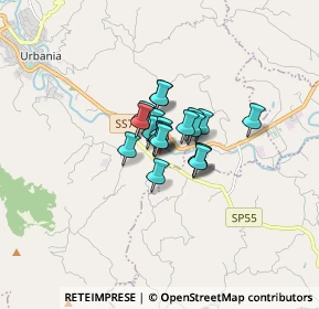 Mappa Strada Provinciale Fangacci, 61049 Urbania PU, Italia (0.735)