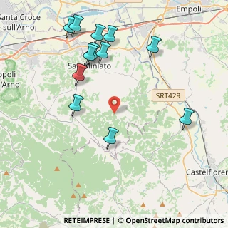 Mappa Via Corniano, 56028 San Miniato PI, Italia (4.74583)