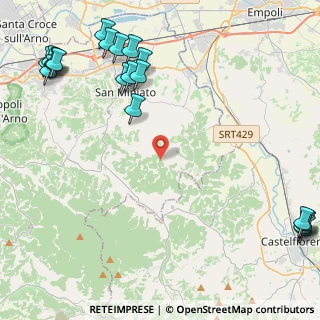 Mappa Via Corniano, 56028 San Miniato PI, Italia (6.72)