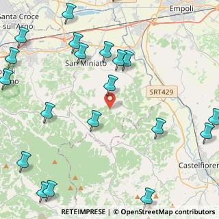 Mappa Via Corniano, 56028 San Miniato PI, Italia (6.4215)