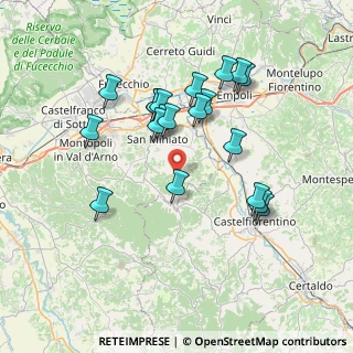 Mappa Via Corniano, 56028 San Miniato PI, Italia (7.065)