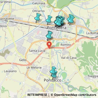 Mappa Via della Fornace, 56025 Pontedera PI, Italia (2.15)