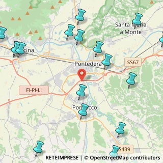 Mappa Via della Fornace, 56025 Pontedera PI, Italia (6.39235)