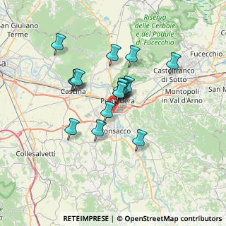 Mappa Via della Fornace, 56025 Pontedera PI, Italia (5.56412)