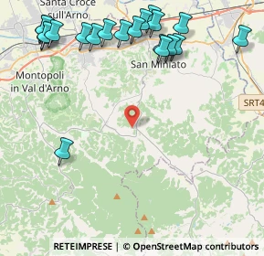 Mappa Via Mugnana e Scorno, 56028 San Miniato PI, Italia (5.7425)