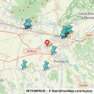 Mappa Via Marche, 56025 Pontedera PI, Italia (4.21417)