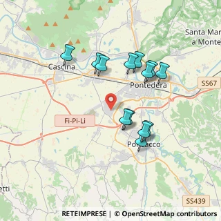 Mappa Via Marche, 56025 Pontedera PI, Italia (3.40538)
