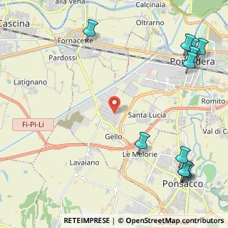 Mappa Via Marche, 56025 Pontedera PI, Italia (3.35273)