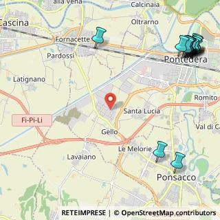 Mappa Via Marche, 56025 Pontedera PI, Italia (3.62111)