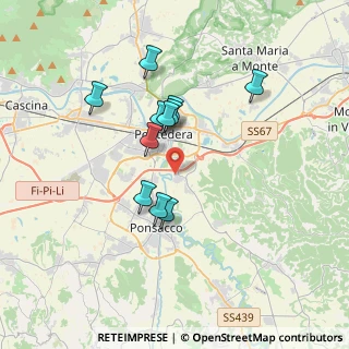 Mappa Via di Scopeto, 56025 Pontedera PI, Italia (3.12182)